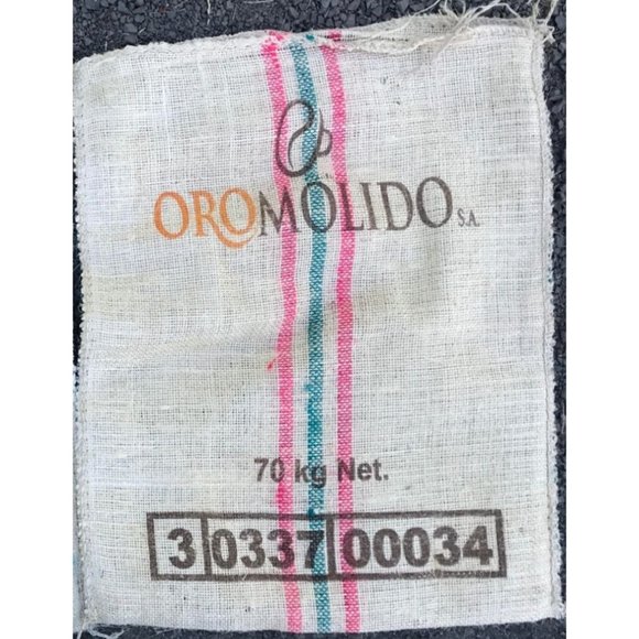 Oromolido Other - Burlap Coffee Bag Sack Oromolido Columbia Art Craft Garden 37 x 29" Jute Beanbag